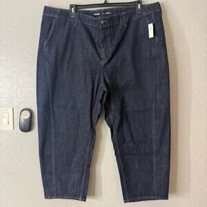 Gap Denim High Rise Barrel Leg Ankle Jean, 22, 804464